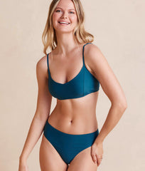 The Wanderlust Bikini Top - Seaweed