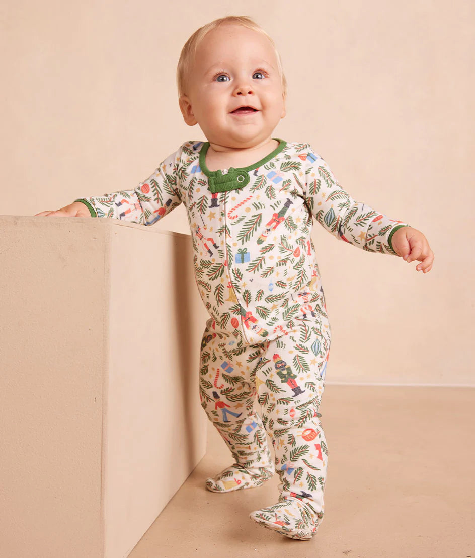 The Babies’ Matching Family Pajama Zip Footie - Nutcracker Sweets