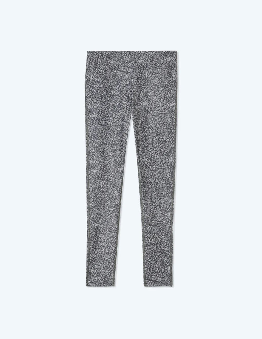 The Do-It-All High Rise 7/8 Leggings - Modern Snake in Ash